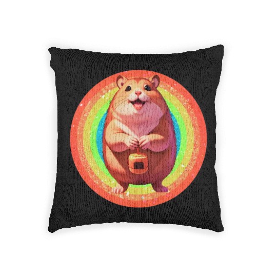 Capybara: Nature's Gentlle Giiant Woven Pillows