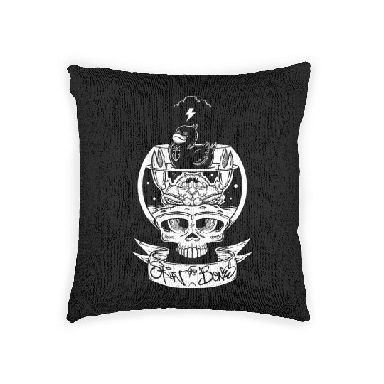 Skull Bowl Duck Crab Skin And Bones Woven Pillows
