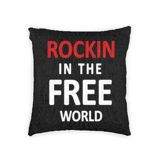 Neil Young Rockin In The Free World Woven Pillows