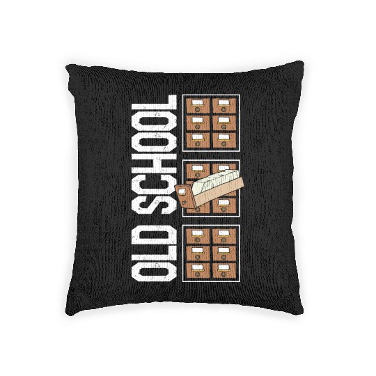 Librarian Woven Pillows, Old School Woven Pillows, Gift For Book