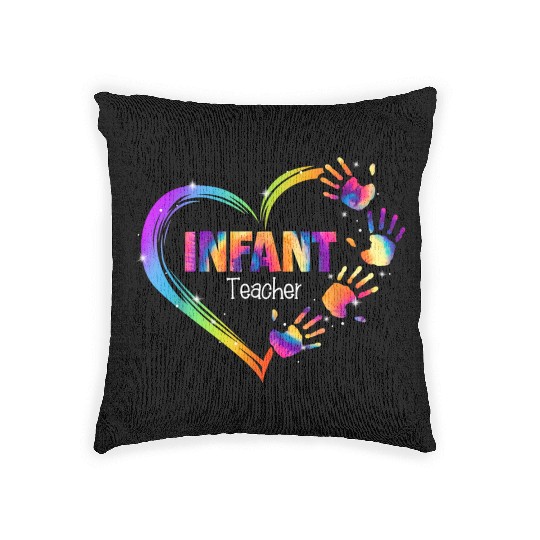 Infant Teacher Appreciation Tie Dye Woven Pillows