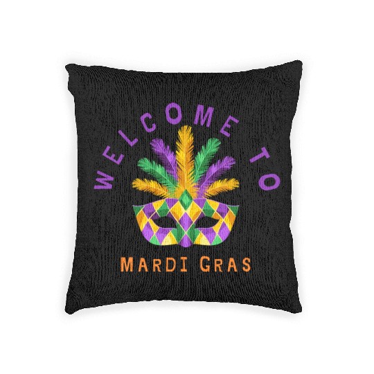 design of Mardi Gras Woven Pillows