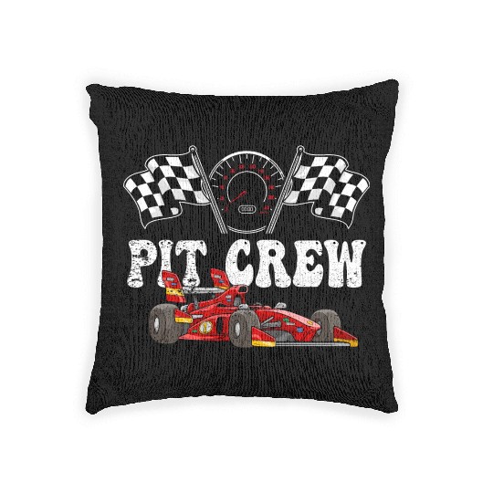 PIT CREW Race Car Woven Pillows - Hosting Parties