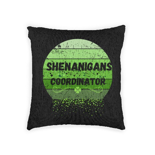 Shenanigans Coordinator for St Patrick's Day Woven Pillows