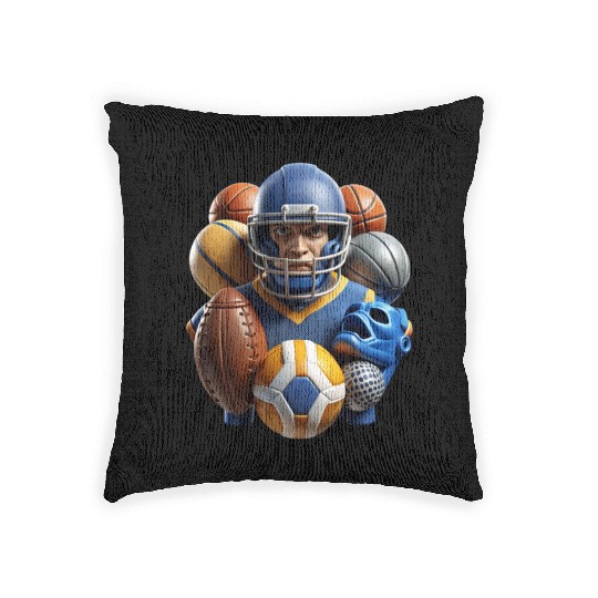 Game Day Champ Representing College Athletics Woven Pillows
