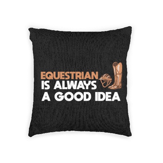 Horse Riding Equestrian Woven Pillows