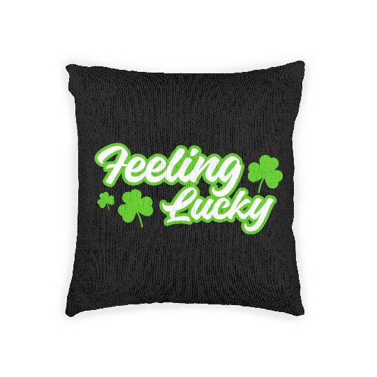 Feeling Lucky St. Patrick's Day Woven Pillows