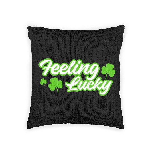 Feeling Lucky St. Patrick's Day Woven Pillows