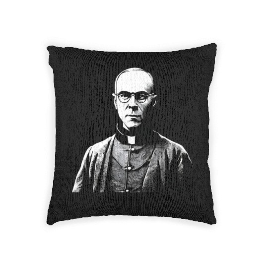 Saint Maximilian Maria Kolbe Woven Pillows