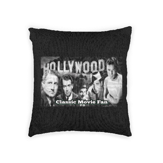 Classic Hollywood Movie Fan Woven Pillows