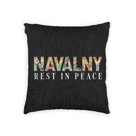 Navalny rest in peace Woven Pillows