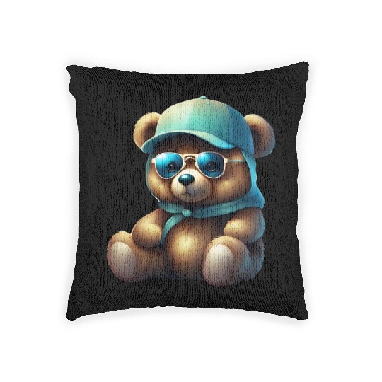 Teddy bear,Cute Teddy Bear Woven Pillows