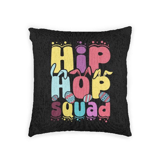 Easter Hip Hop squad Easter Day Woven Pillows