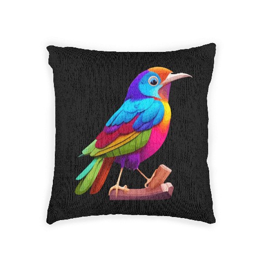 color bird animal Woven Pillows