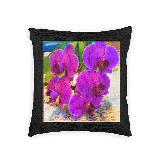 Orchid 2 Woven Pillows