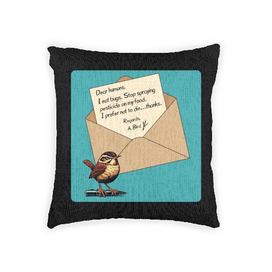 Cute Little Angry Bird Design Woven Pillows