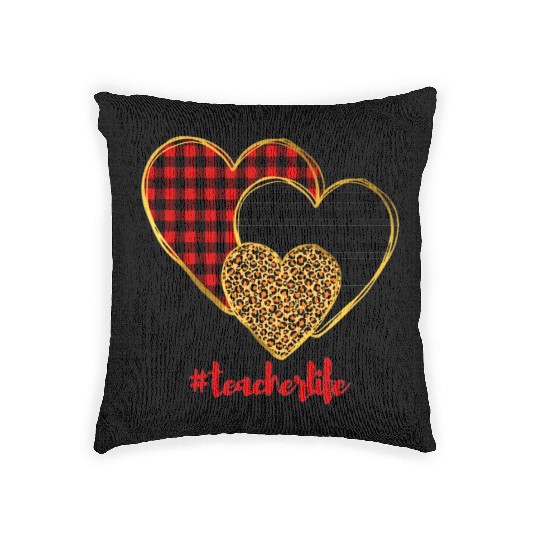 teacher life Woven Pillows