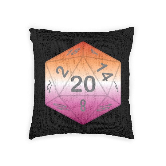 Pride Dice - Lesbian Woven Pillows
