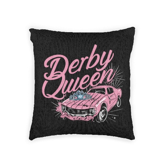 Demo Derby Demolition Derby Demolition Derby Lover Woven Pillows