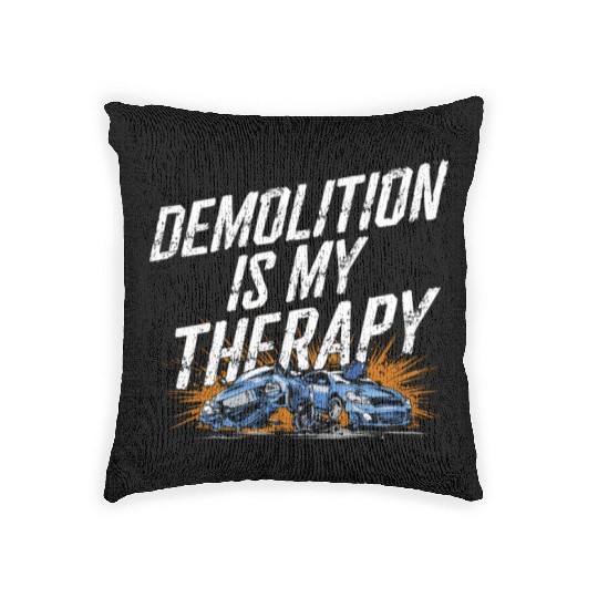 Demo Derby Demolition Derby Demolition Derby Lover Woven Pillows