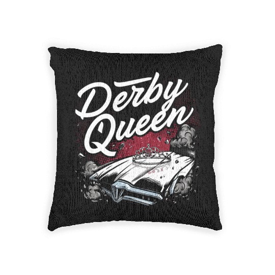 Demo Derby Demolition Derby Demolition Derby Lover Woven Pillows
