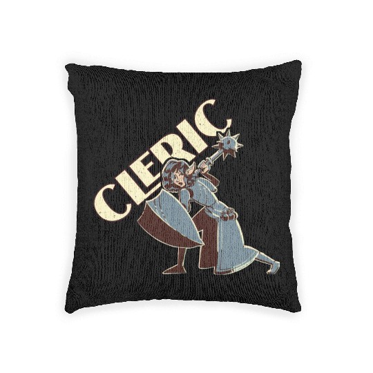 Retro Elf Cleric Woven Pillows