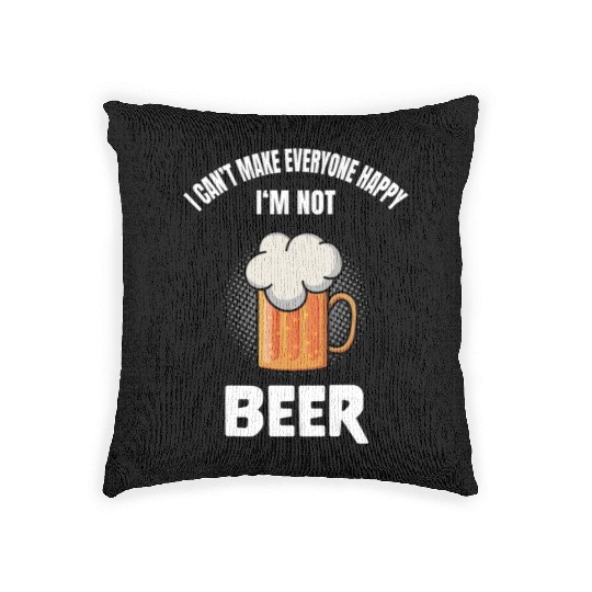 Funny Beer Lover Alcohol Quote Humor Woven Pillows