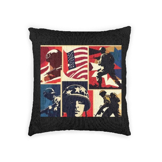 Memorial Day 6 Woven Pillows