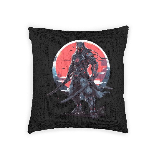 Anime Panther -Krieger Samurai Katana Woven Pillows
