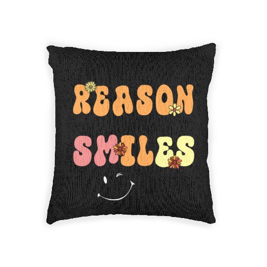 Be the Reason Someone Smiles Today Kindness Woven Pillows