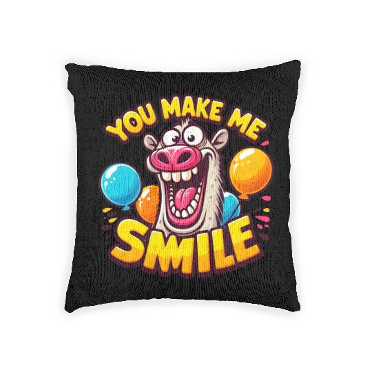 Joyful Donkey A Smile Inducing Design Woven Pillows