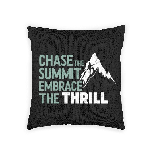 Rock Climbing outdoor adventure Bouldering Woven Pillows