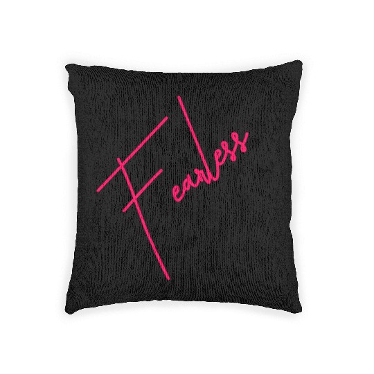 Humor Fearless Butterflies funny Woven Pillows