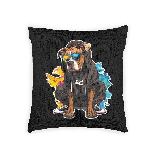 Hip-Hop Pooch Woven Pillows