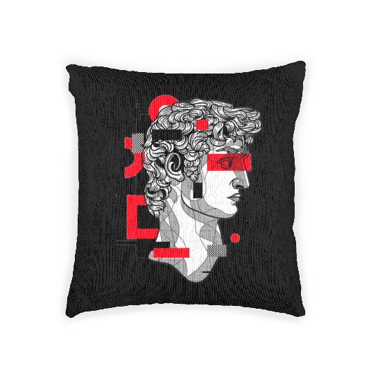 "Mythical Majesty: Greek King Design" Woven Pillows