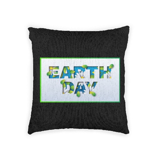 Earth day Woven Pillows