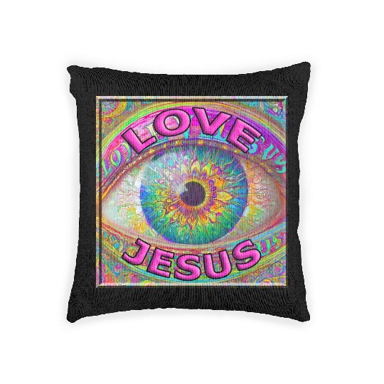 Eye (I) Love Jesus Woven Pillows