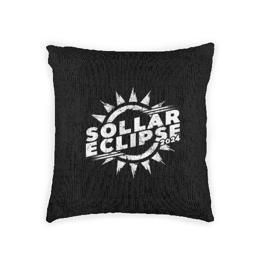Solar Eclipse 2024 Naturally Phenomenal Woven Pillows