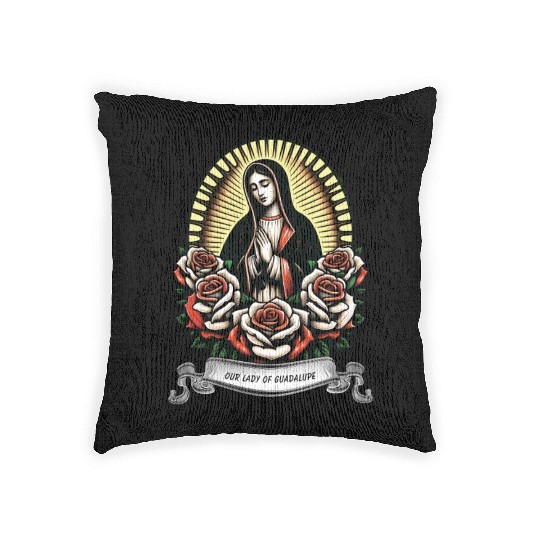 Our lady of Guadalupe Woven Pillows