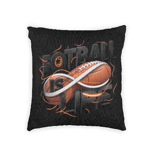 "Eternal Passion: Football is Life" Woven Pillows