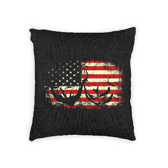 Arm Wrestling USA Flag Armwrestlings Woven Pillows