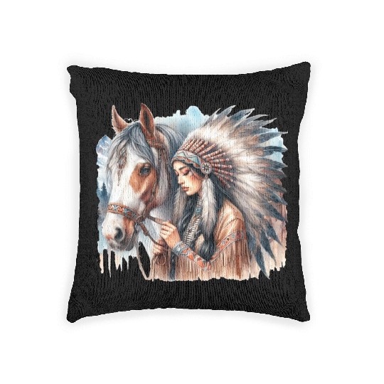 My Horse Friend Woven Pillows