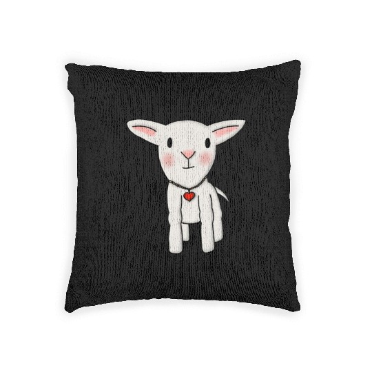 Be a Lamb and Go Vegan Woven Pillows