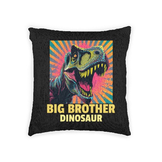 Big Brother Dinosaur Woven Pillows