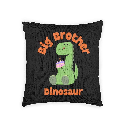 Big Brother Dinosaur Woven Pillows