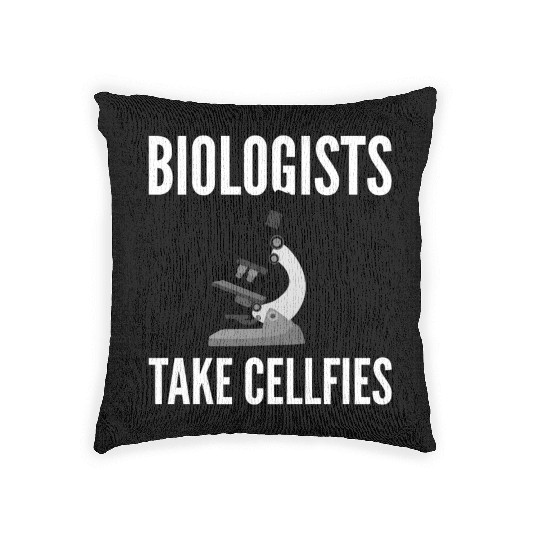 Biology Lab Science Lab Technician Woven Pillows