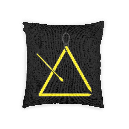 Triangle music instrument for orchestra Woven Pillows