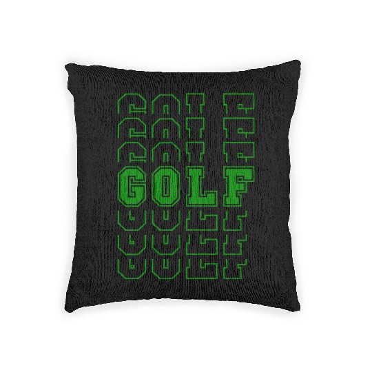Golf Sport Multi Word Style Woven Pillows