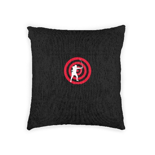 Archery Targets Archer Bullseye Shooting Sport Woven Pillows