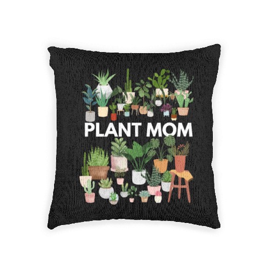 Plant Mom Woven Pillows
